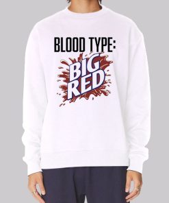 Big Red Soda Pop Drink Logo Funny Blood Type Parody Hoodie