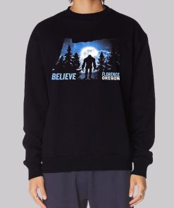 Bigfoot Shadow Believe Florence Oregon Hoodie