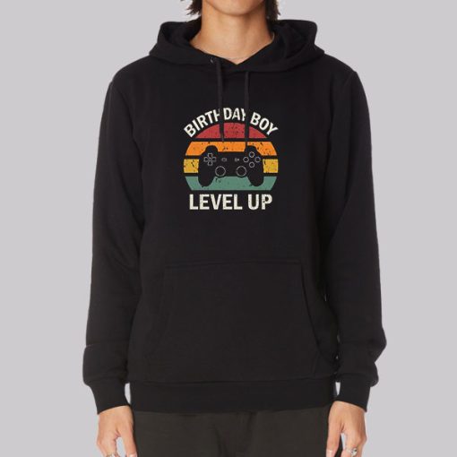 Birthday Boy Level up Gamer Hoodie