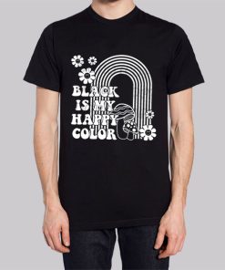 Black Is My Happy Color Retro Hoodie 2 Black Is My Happy Color Retro Hoodie 3