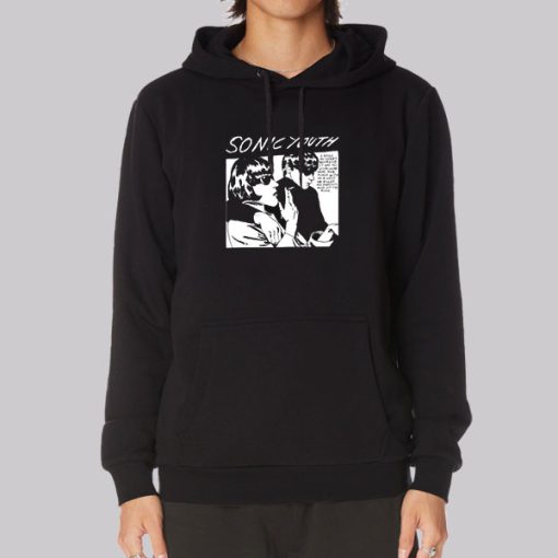 Black Sonic Youth Bad Moon Rising Hoodie