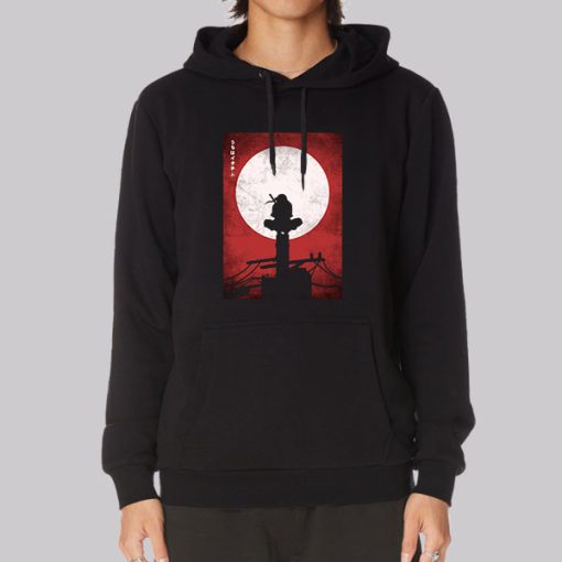Bloody Sky Itachi Red Moon Hoodie Bloody Sky Itachi Red Moon Hoodie