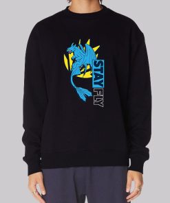 Blue Dragon Stay Fly Hoodie
