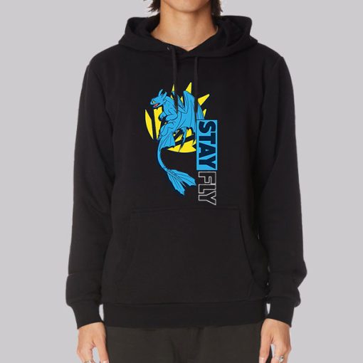 Blue Dragon Stay Fly Hoodie Blue Dragon Stay Fly Hoodie