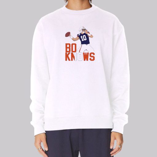 Bo Nix Inspired Fan Bo Knows Hoodie