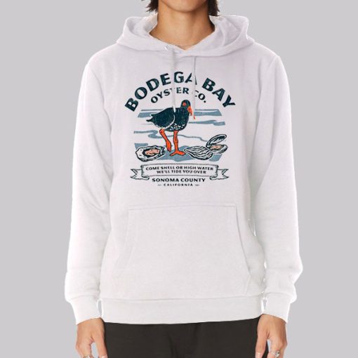 Bodega Bay Zip Code Oyster California Hoodie