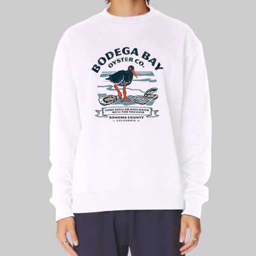 Bodega Bay Zip Code Oyster California Hoodie