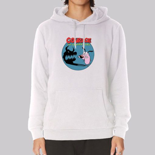 Boo Courage the Cowardly Dog Hoodie