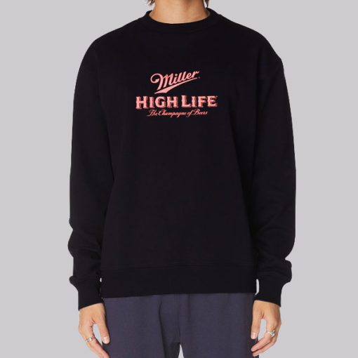 Brew City Miller High Life Button up Hoodie