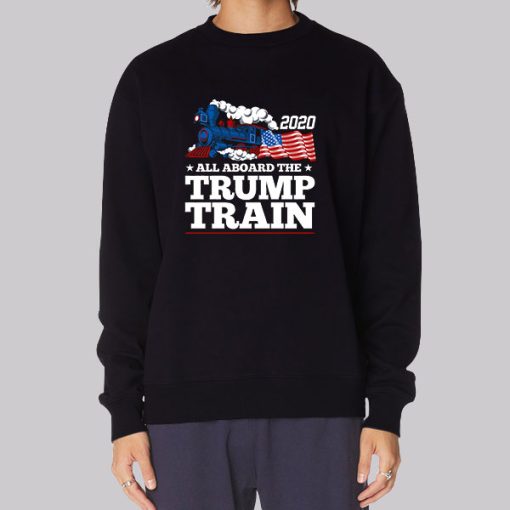 Buy All Aboard the Trump Train Hoodie