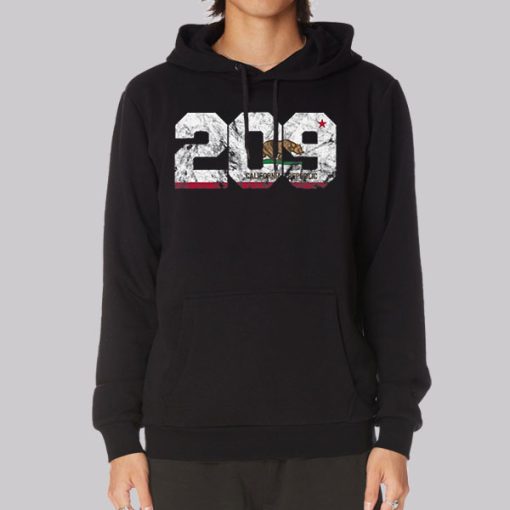 California 209 Area Code Zip Code Hoodie