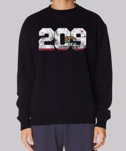 California 209 Area Code Zip Code Hoodie