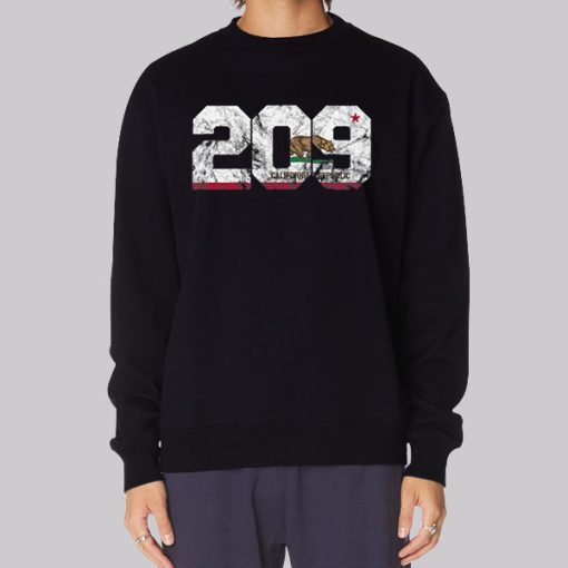 California 209 Area Code Zip Code Hoodie