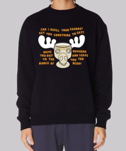 Can I Refill Your Eggnog Quotes Hoodie