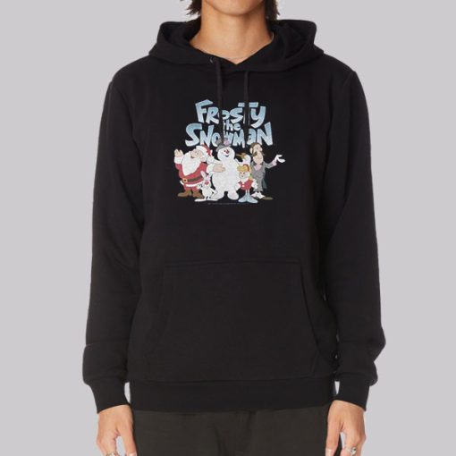 Cartoon Frosty the Snowman Hoodie