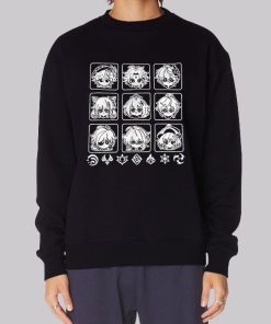 Cartoon Genshin Impact Hoodie