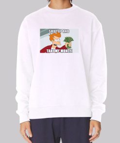 Cartoon Holding Money Meme Hoodie