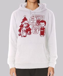 Cartoon Santa Claus Is Coming Hoodie 3 Cartoon Santa Claus Is Coming Hoodie 4