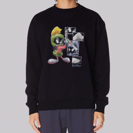 Cartoon Six Flags Marvin Martian Hoodie