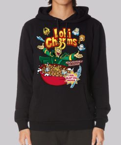 Cereal God of Mischief Loki Charms Hoodie Cereal God of Mischief Loki Charms Hoodie