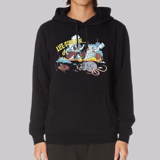 Chaos in the City Life Goes on Hoodie