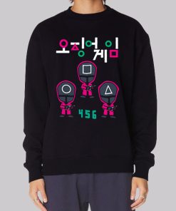 Chibi Soldiers 456 Hangul Squid Game Hoodie