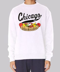 Chicago Style Vintage Hot Dog Hoodie