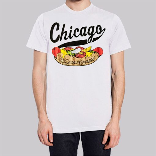 Chicago Style Vintage Hot Dog Hoodie