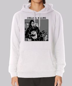 Chilling Killing Scary Movie Ghostface Hoodie Chilling Killing Scary Movie Ghostface Hoodie