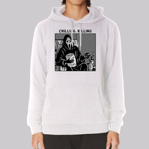 Chilling Killing Scary Movie Ghostface Hoodie