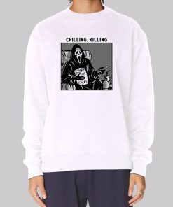 Chilling Killing Scary Movie Ghostface Hoodie