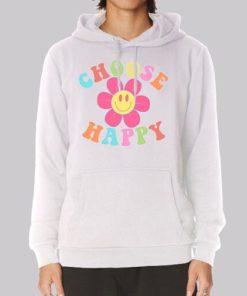 Choose Happy Colorful Smiley Flower Hoodie 3 Choose Happy Colorful Smiley Flower Hoodie 4