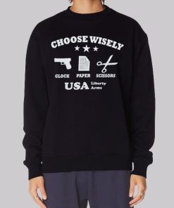Choose Wisely Glock Paper Scissors Hoodie