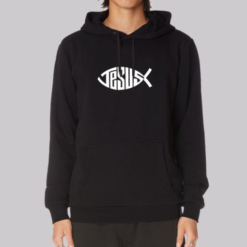 Christianity Jesus Pop Art Fish Hoodie