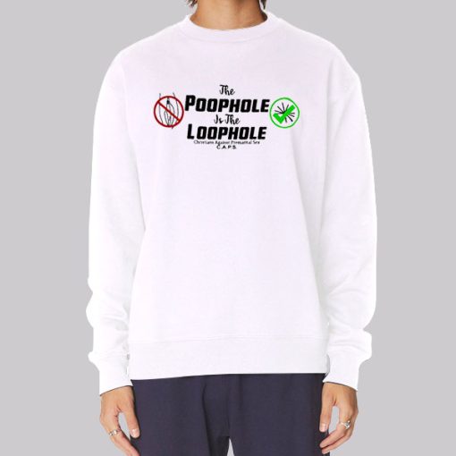 Christians Against Premarital Sex Poophole Loophole Hoodie