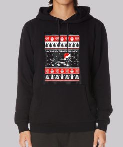 Christmas Dog Dachshund through the Snow Hoodie Christmas Dog Dachshund through the Snow Hoodie