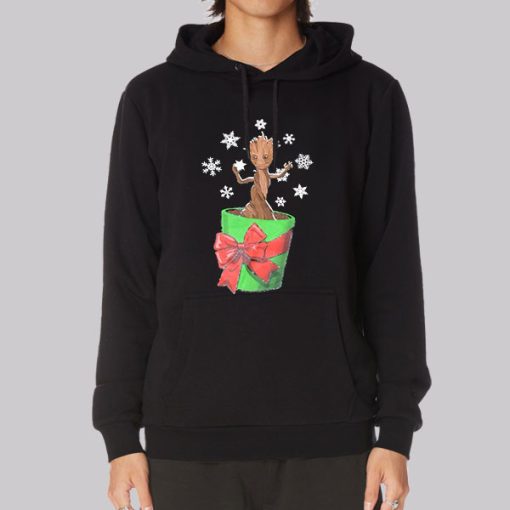 Christmas Galaxy Greeting Groot Hoodie