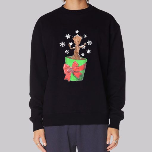 Christmas Galaxy Greeting Groot Hoodie