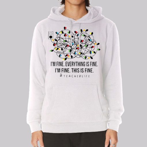 Christmas I’m Fine This Is Fine Hoodie