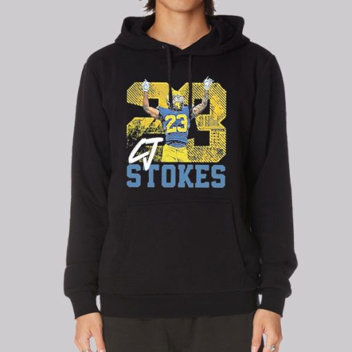 Cj Stokes 23 Michigan Vintage Hoodie