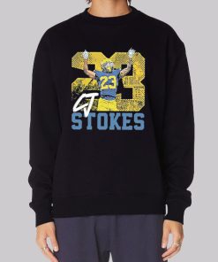 Cj Stokes 23 Michigan Vintage Hoodie