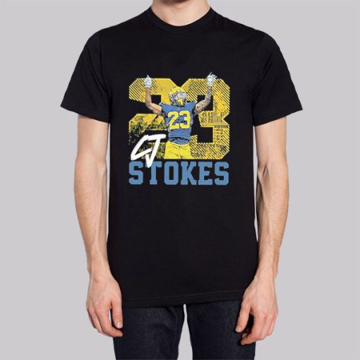 Cj Stokes 23 Michigan Vintage Hoodie