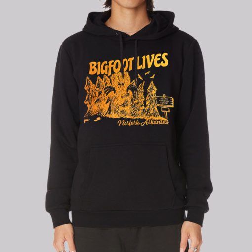 Classic Graphic Arkansas Bigfoot Lives Hoodie