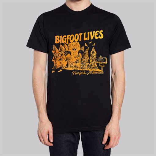 Classic Graphic Arkansas Bigfoot Lives Hoodie