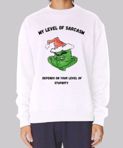 Classic Grinch My Level of Sarcasm Hoodie