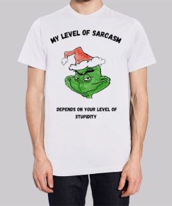 Classic Grinch My Level of Sarcasm Hoodie 2 Classic Grinch My Level of Sarcasm Hoodie 3