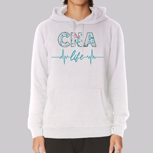 Cna Day CNA Life Heartbeat Hoodie