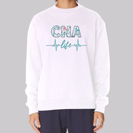 Cna Day CNA Life Heartbeat Hoodie