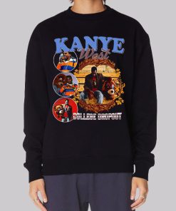 College Kanye West Vintage Hoodie