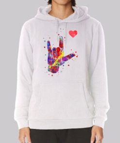 Colorful Sign Love China in Asl Hoodie 3 Colorful Sign Love China in Asl Hoodie 4